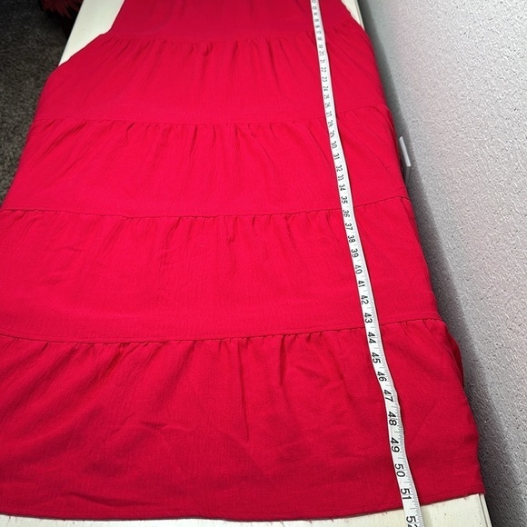 NWT Max Studio Red Tiered Maxi Dress Size XS - Picture 12 of 12